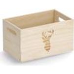 Zeller Hirsch Aufbewahrungsbox natur 25,0 x 15,0 x 14,0 cm (15220)