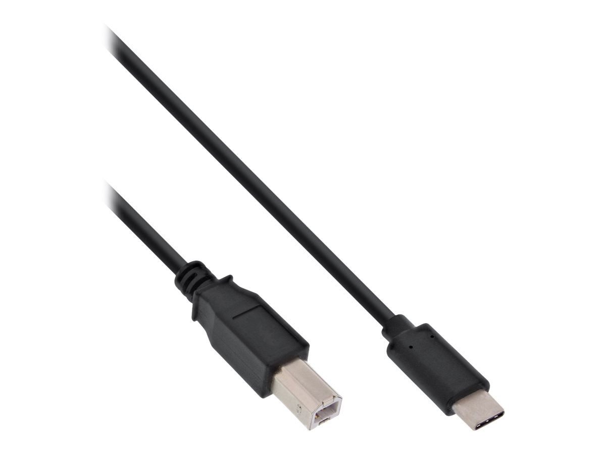 InLine USB-Kabel USB-C auf USB-B USB 2.0 2 m Schwarz