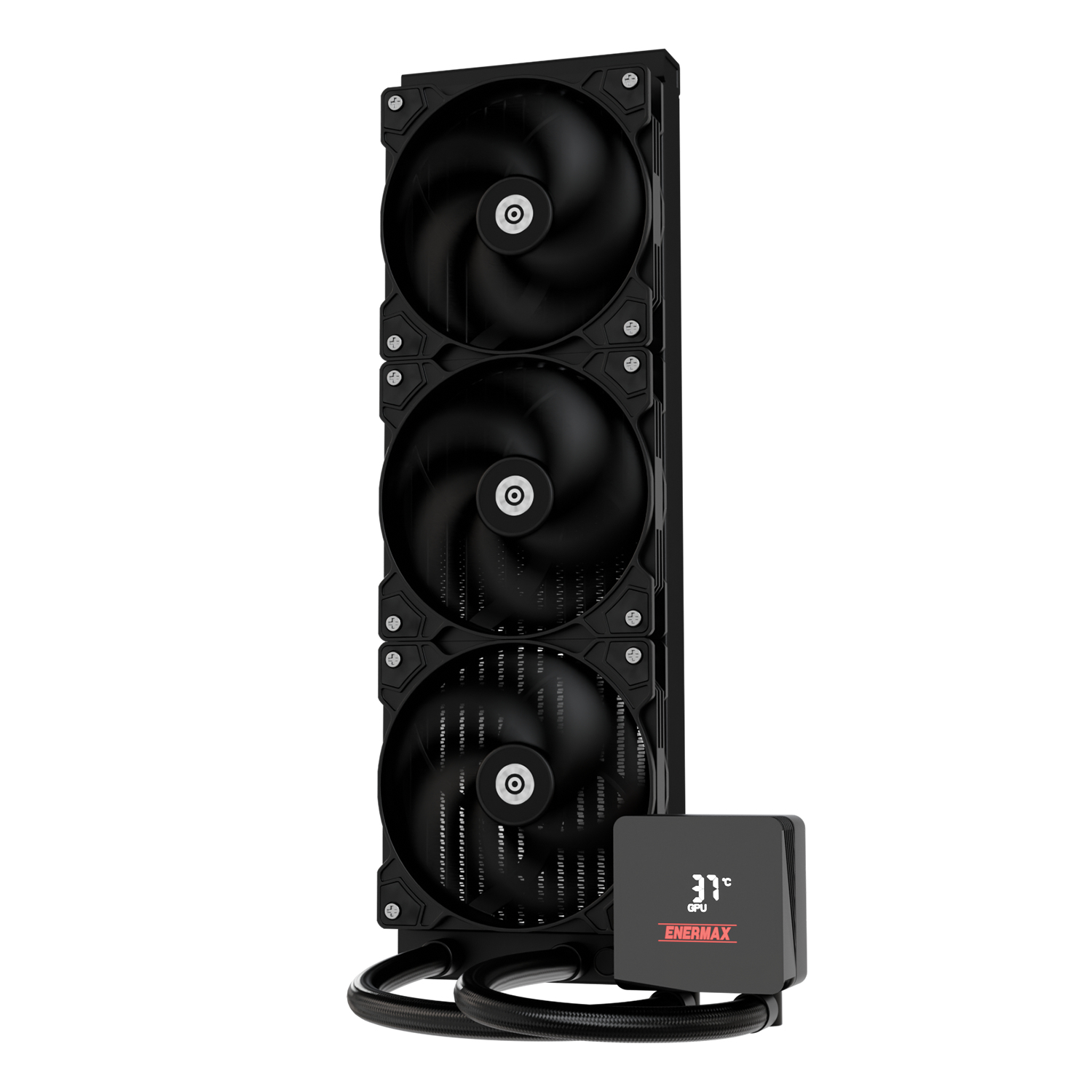 Enermax LIQMAX IV 360 mm Flüssigkeitskühlung CPU-Kühler AM5/LGA1851 3x 120 mm Schwarz