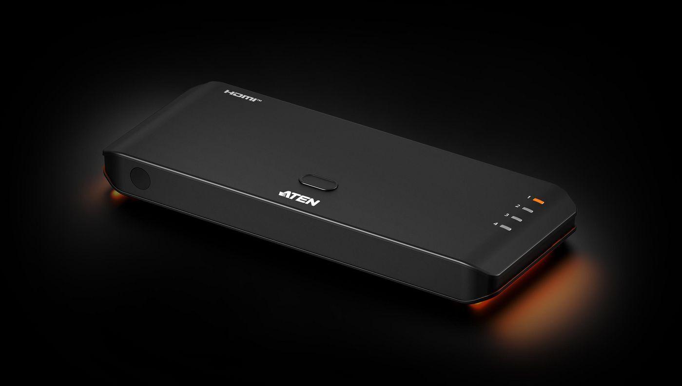 ATEN Essentials VS4841 4-Port True 4K HDMI Switch Schwarz