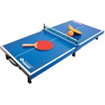 DONIC SCHILDKRÖT Mini-Tischtennis Tisch-Set, blau Minitisch mit Kunststoffoberfläche, zusammenklappbar, als - 1 Stück (838576)