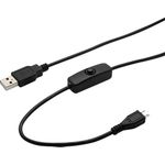 USB Ladekabel 1.5m Länge für bis zu 2A mit Ein- und Ausschalter für Raspberry Pi / Banana Pi (K-1470)