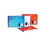 REXEL Dokumentenmappe Xtra Folder, DIN A4, weiß transluzent, aus Kunststoff, Druckknopf-Verschluss, - 5 Stück (2101161)