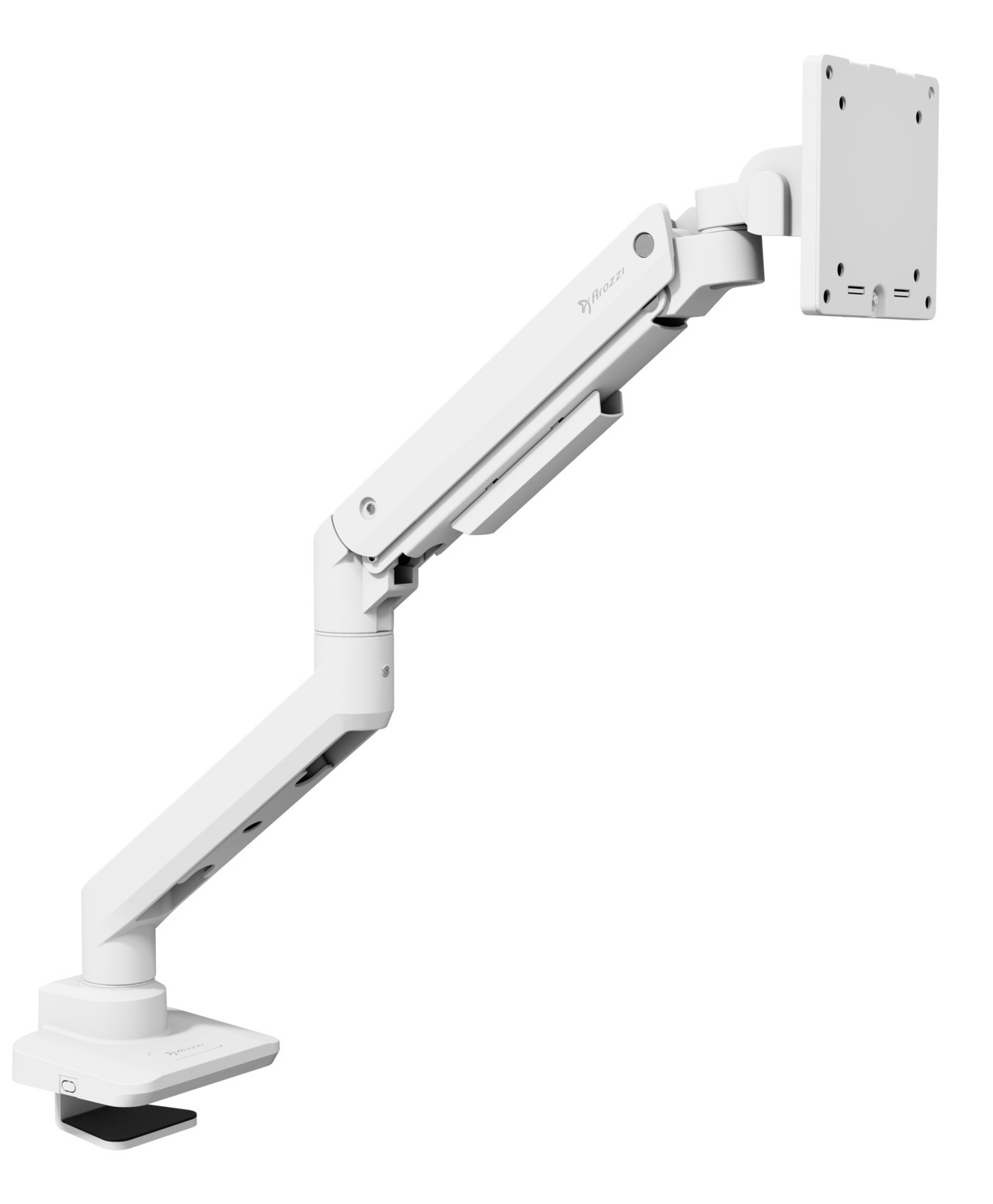 Arozzi Alzare Neo Pro Monitor-Tischhalterung 17"–49" bis 20 kg Weiß