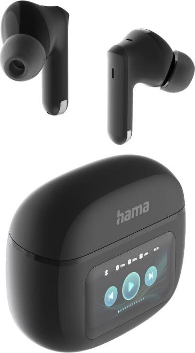 Hama Bluetooth®-Kopfhörer Spirit Touch, TWS, ANC, mit Display, In-Ear, Schwarz (00221820)
