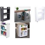 EDA Beistellwagen MOBILO DESSERTE, 3 Böden, PP, anthrazit mit Rollen zum mobilen Einsatz, Griffe zum einfachen - 1 Stück (010495 G.ANT)