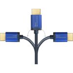 Alcasa 4521-SF005B HDMI-Kabel 0,5 m HDMI Typ A (Standard) Blau (4521-SF005B)