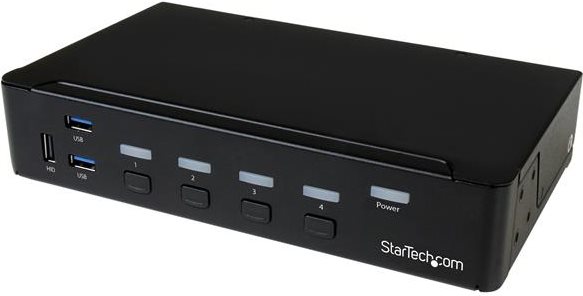 StarTech.com 4-Port DisplayPort KVM Switch With Built-in USB3.0 Hub (SV431DPU3A2)