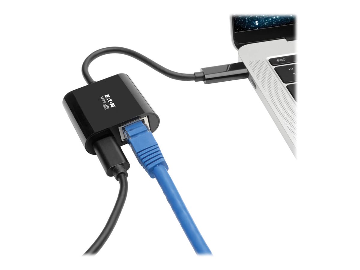 Tripp Lite Eaton Tripp Lite Series USB-C-zu-Gigabit-Ethernet-Adapter USB-C 3.1 Schwarz