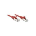Intellinet Network Patch Cable, Cat6, 0,5m, Red, CCA, U/UTP, PVC, RJ45, Gold Plated Contacts, Snagless, Booted, Lifetime Warranty, Polybag (342131)