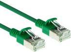 ACT Green 0.25 meter LSZH U/FTP CAT6A datacenter slimline patch cable snagless with RJ45 connectors (DC7752)