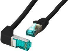 EFB-Elektronik RJ45 Patchkabel Cat.6A S/FTP LSZH 1x90° schwarz 3m Hersteller: EFB Elektronik (MK6001W.3B)