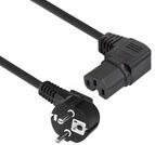 ACT Powercord mains connector Schuko CEE 7/7 male (angled) - C15 (angled right) IEC 60320 black 1.5 m (AK5350)
