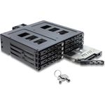 Delock 5.25? Wechselrahmen für 8 x 2.5? SATA oder SAS HDD / SSD mit Schloss (47172)
