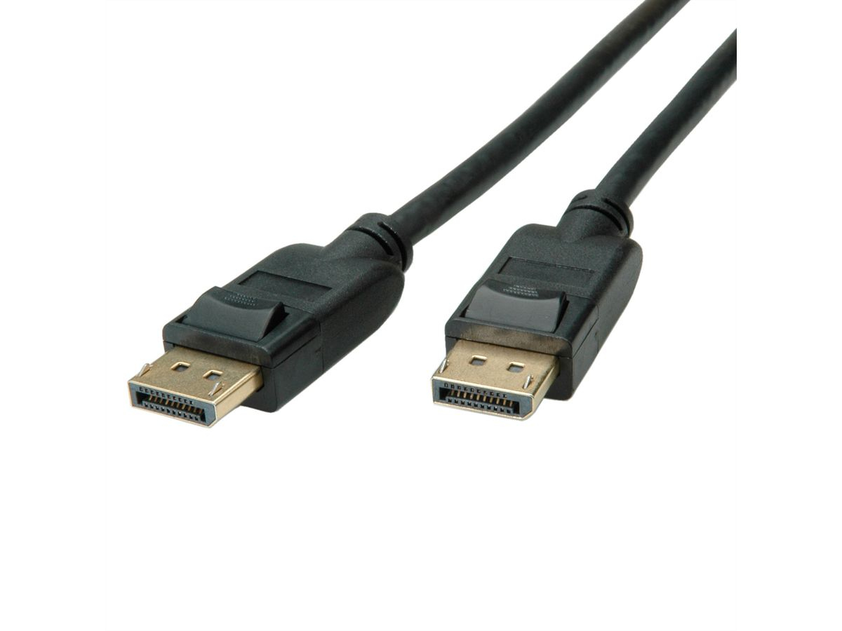 ROLINE Recycled Material DisplayPort-Kabel v1.4 DP-DP 1 m Schwarz