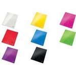 LEITZ Schnellhefter WOW, DIN A4, Karton, rot aus PP-laminiertem Karton, 300 g/qm, Fassungsvermögen: - 10 Stück (3001-00-26)