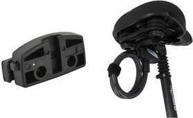 FISCHER Fahrrad-Schlosshalterung, Satteluntergestell aus Kunststoff, universell passend für die meisten - 1 Stück (85913)