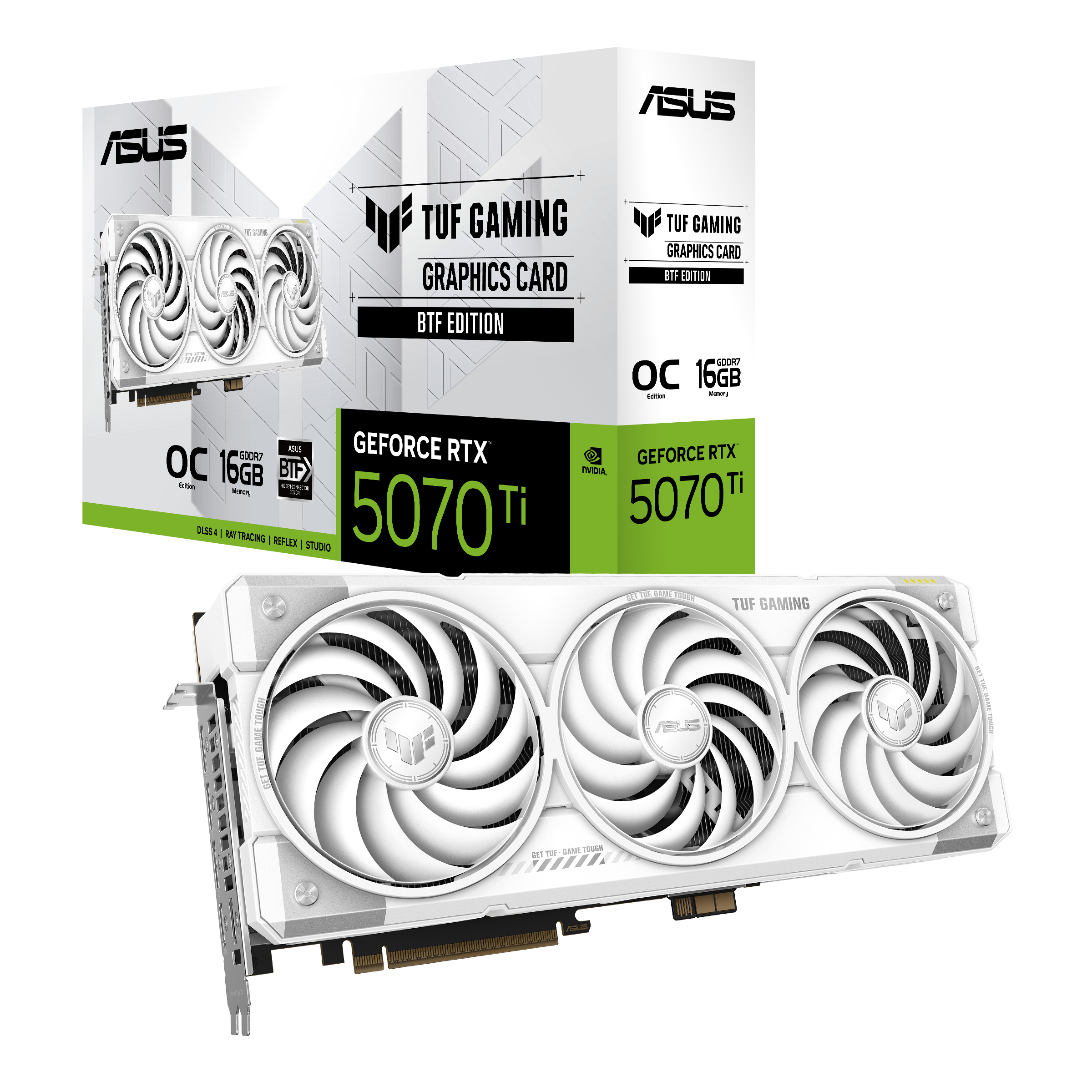 ASUS TUF Gaming GeForce RTX 5070 Ti 16 GB GDDR7 OC Edition Grafikkarte Grau