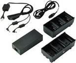 Zebra 3-Slot Battery Charger Connected via Y Cable (SAC-MPP-6BCHUK1-01)