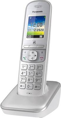 Panasonic KX TGH710 DECT Telefon Perleffekt Silber Anrufer Identifikation (KX TGH710GG)  - Onlineshop JACOB Elektronik