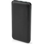 Nedis Powerbank | 10000 mAh | 2x 3.0 A | Anzahl der Ausgänge: 2 | Ausgangsanschluss: 1x USB-A / 1x USB-C™ | Eingangsverbindung: 1x Micro USB / 1x USB- (UPBKPD10000BK)