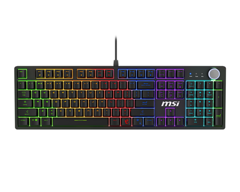 MSI FORGE GK320 Mechanical Gaming Tastatur Red Switches RGB QWERTZ Schwarz