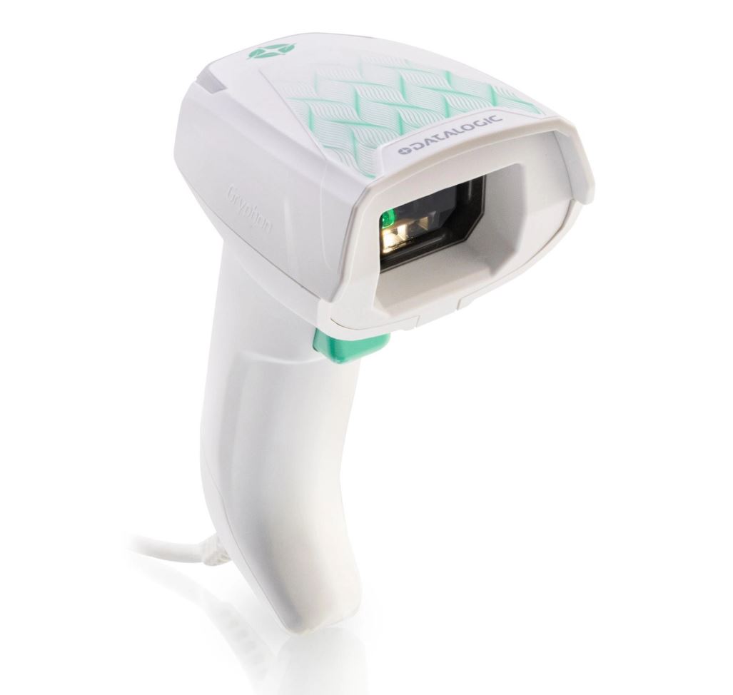 Datalogic Gryphon GD4600 HC, 2D, HD, USB, Kit (USB), weiß Handscanner, Healthcare, 2D, Imager (High Density), Green Spot, 3GL, desinfizierbares Gehäuse, Vibration, Anschluß: USB, Dual core, inkl.: Kabel (USB), IP52, weiß (GD4620-HCK1-HD)