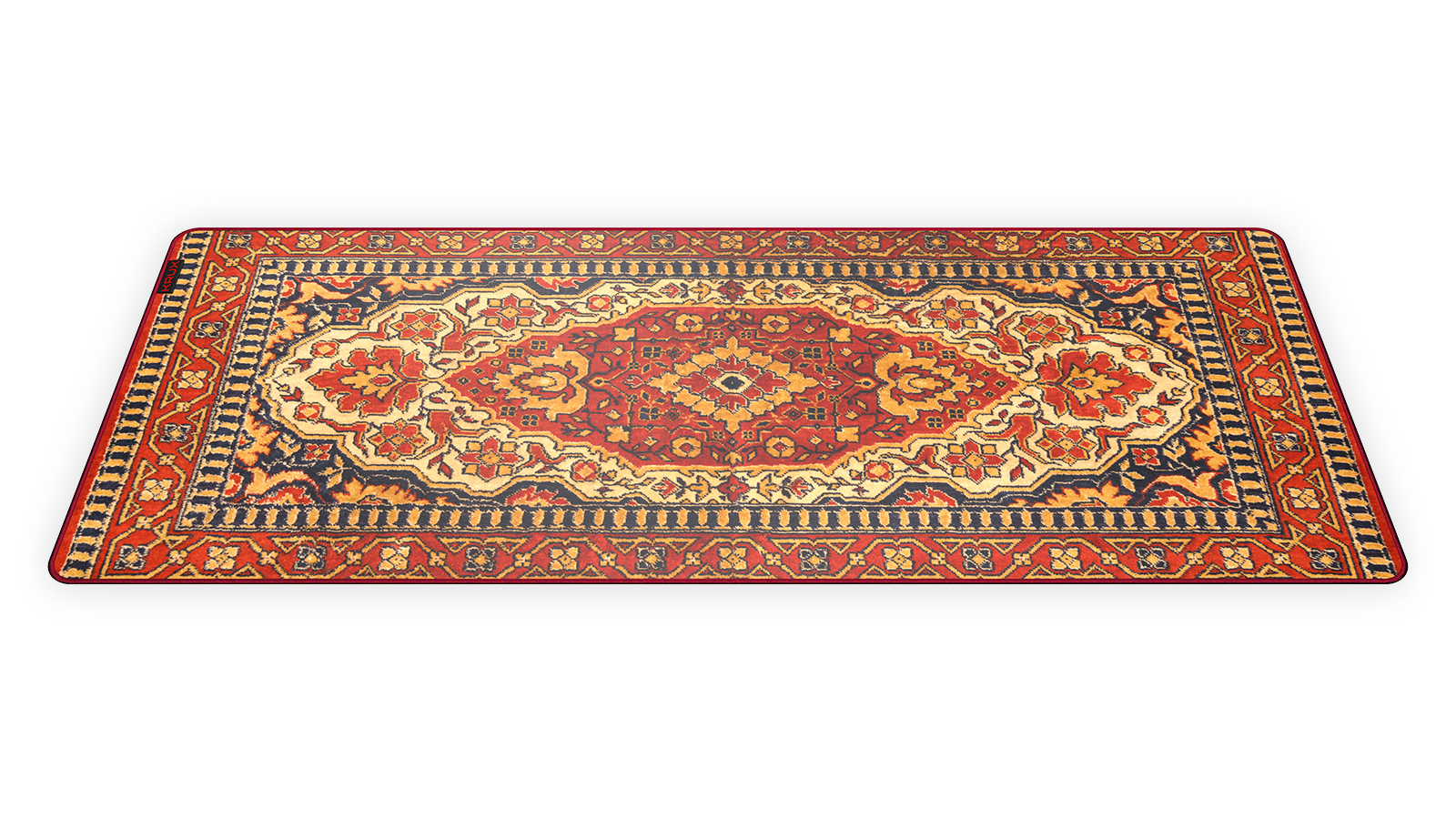 Krux Space XXL Carpet Gaming-Mauspad Mikrofaser Anti-Rutsch-Basis 970 x 400 mm Rot