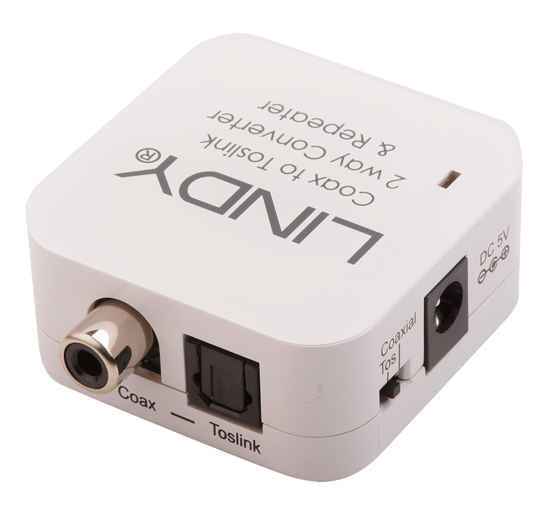Lindy LINDY SPDIF Digital / Toslink Audio Converter Kupfer, Weiß