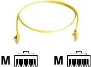Telegärtner 100008600 RJ45 Netzwerkkabel, Patchkabel CAT 5e 3.0 m Gelb Flammwidrig, mit Knickschutztülle 1 St.