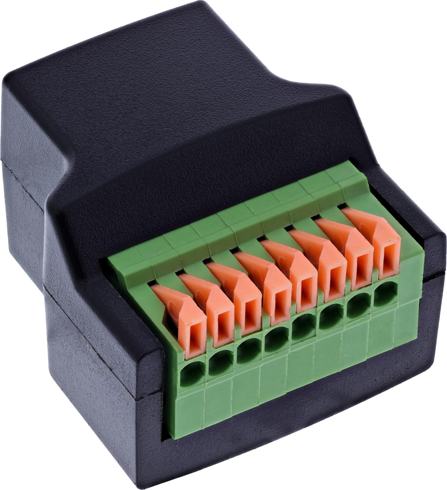 InLine RJ45 Buchse an Terminalblock (92505E)