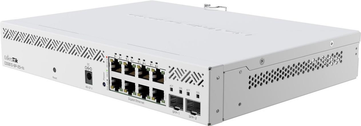 MikroTik CSS610-8P-2S+IN Managed Switch 8x Gigabit PoE+ 2x 10G SFP+ Weiß