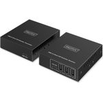 DIGITUS USB 3.2 Gen1 CAT Extender, 5 Gbps, 4 Ports: 3x USB-A / 1x USB-C, 100m (DA-73121)