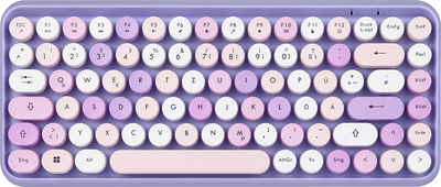 Perixx PERIDUO-713 Purple DE Funk Tastatur, Maus-Set Deutsch, QWERTZ Lila, Flieder (11833)