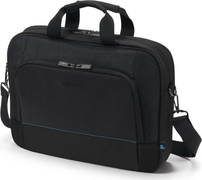Dicota Top Traveller TWO Notebook-Tasche für 13-14 Zoll Laptops Aktenkoffer Schwarz RPET
