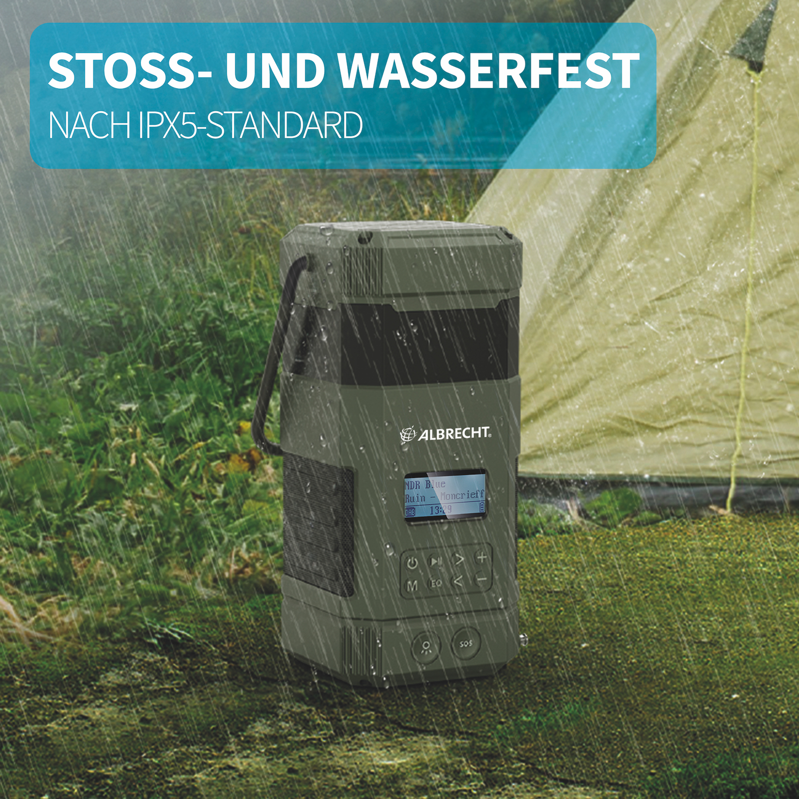 Albrecht DR 114 DAB+ Campingradio Schwarz