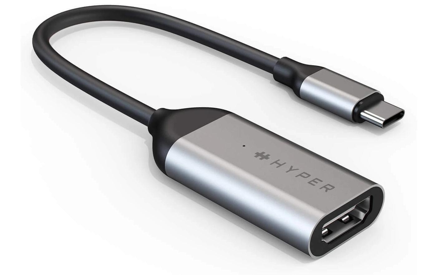 Hyper HyperDrive HD425A USB-C auf HDMI Videoadapter 4K 60Hz Edelstahl