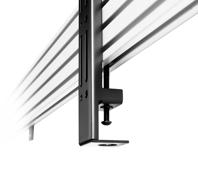 B-TECH System X BT8390-VESA800F Montageschienen 200 kg VESA 800 Schwarz