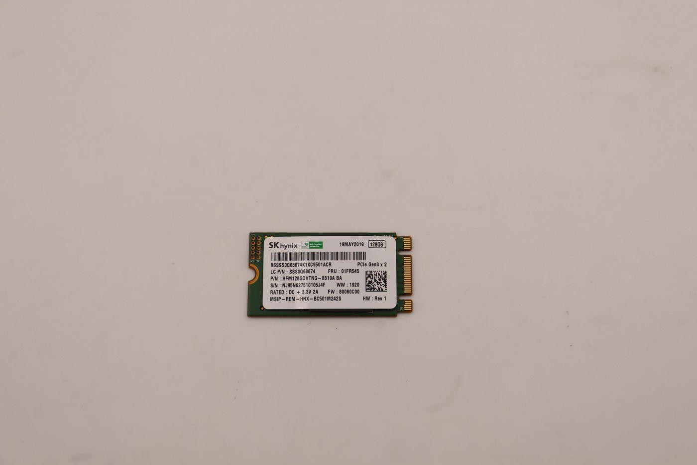 Lenovo Hynix BC501 128G M.2 2242 PCIe HFM128GDHTNG-8310A S (01FR545)