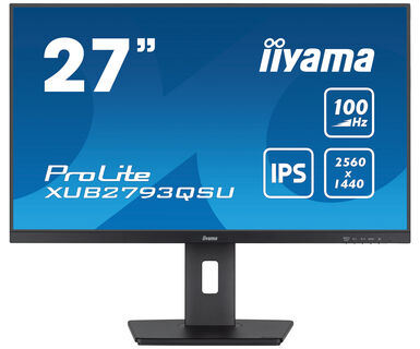 iiyama ProLite XUB2793QSU-B6 LED display 68,6 cm (27") 2560 x 1440 Pixel Quad HD Schwarz (XUB2793QSU-B6)