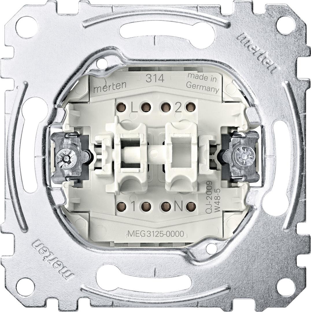 MERTEN Serienschalter-Einsatz MEG3125-0000 mit N-Klemme 10AX AC250 V MEG3125-0000 MEG3125-0000 (MEG3125-0000)