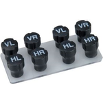 IWH Rad-Markierungsset, Ventilkappen, 8-teilig Radmarker zur Reifenmarkierung, aufsteckbar auf die - 1 Stück (390068)