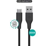 eSTUFF INFINITE (GRS) USB-C to USB-A Recycled Plastic (ES605180)