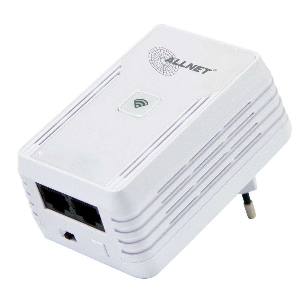 ALLNET Powerline 500 Mbit/s Bridge RJ45 + 300 Mbit/s WiFi AP ALL1682511v2-CH