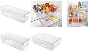 metaltex Frigo-System Organizer, groß, transparent Material: Polystyrene PS, zur Kühlschrank-Organisation, - 1 Stück (235409000)