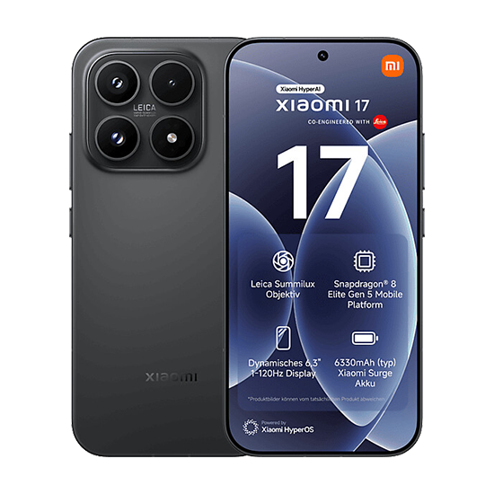 Xiaomi 17 5G Smartphone 12 GB RAM 512 GB Schwarz 6,3" OLED Display (B-Ware)