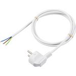 Sygonix SY-6408152 Strom Netzkabel Weiß 1.50 m (SY-6408152)