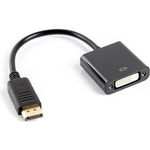 Lanberg AD-0007-BK Videokabel-Adapter 0,1 m DisplayPort DVI-D Schwarz (AD-0007-BK)