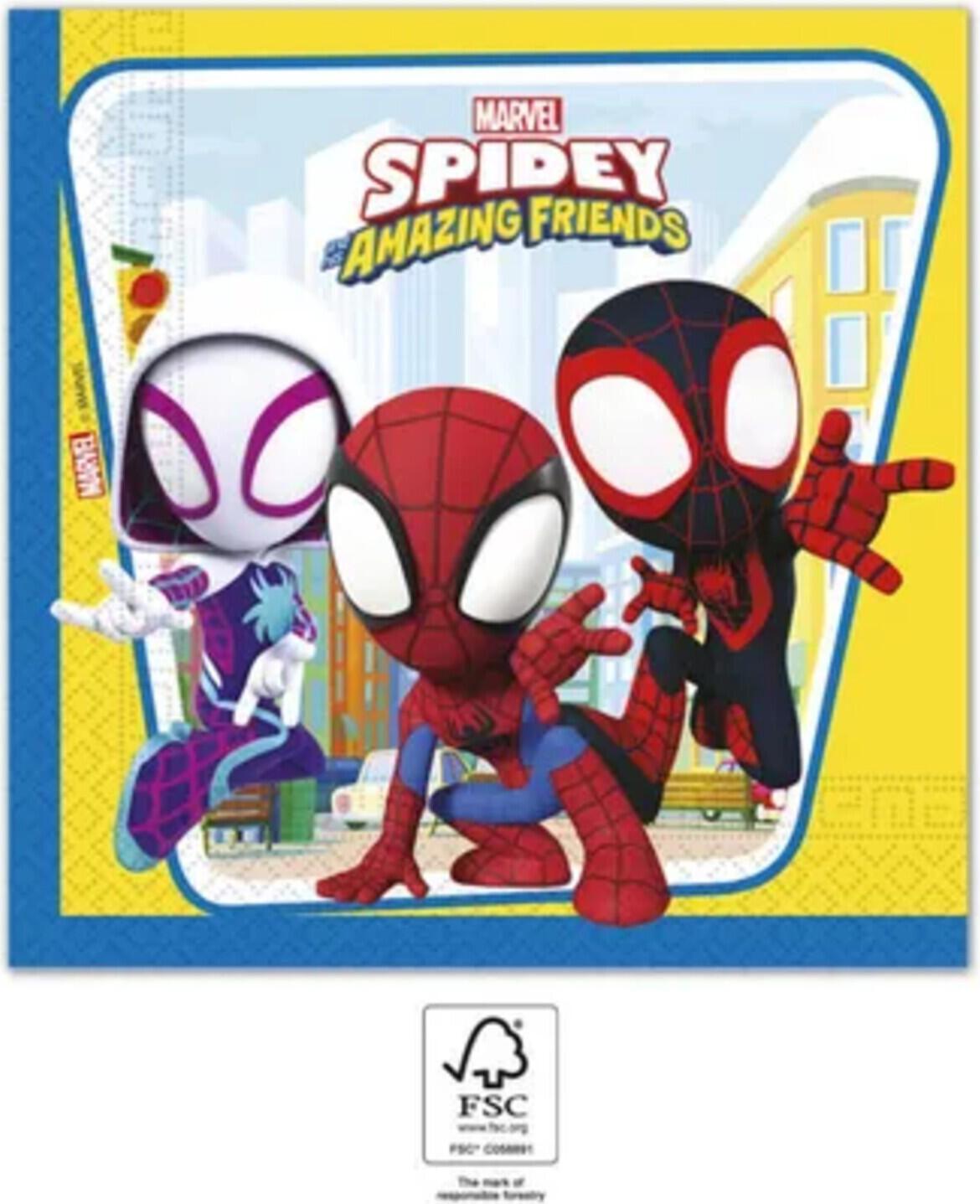 Procos Marvels Spiderman zweilagige Papierservietten (94878)