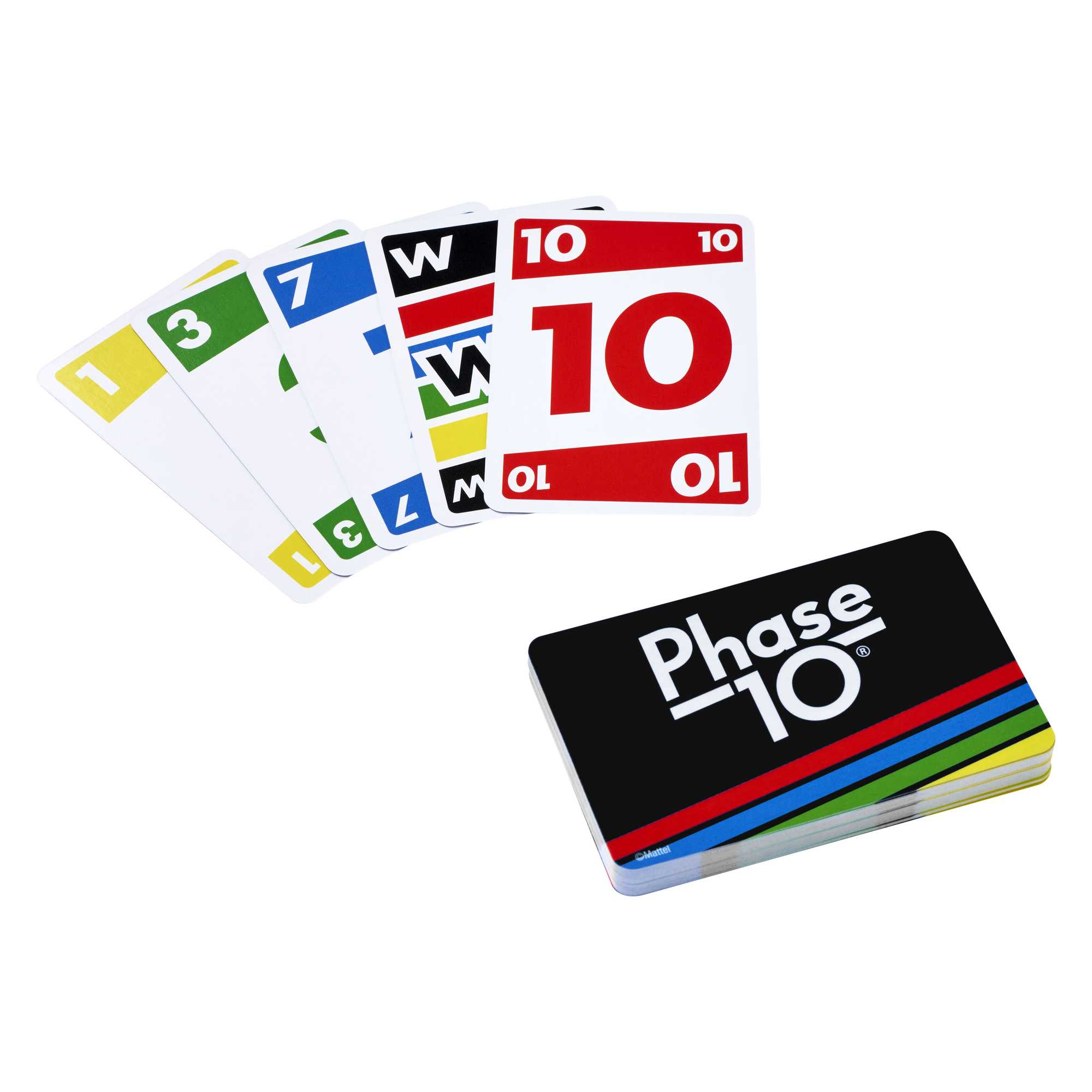 Mattel Games Phase 10 Kartenspiel für 2-6 Spieler ab 7 Jahren